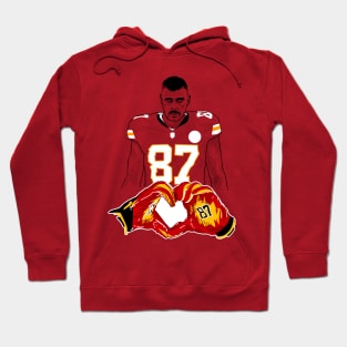 Travis KELCE 87 heart celebration Hoodie